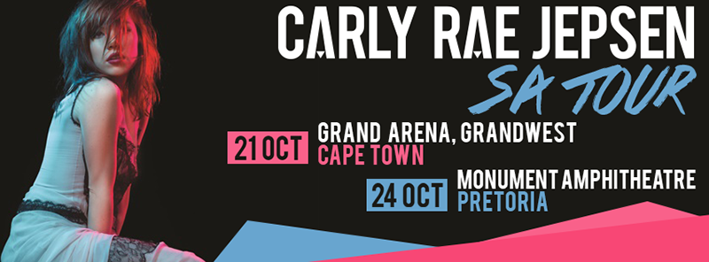 HilltopLive's tweet photo. .@hilltoplive &amp; @UMGSA, in partnership with @947 &amp; @MTV_ZA are proud to announce @carleyraejepsen in SA 21 &amp; 24 Oct! http://t.co/51yLbNqNzd