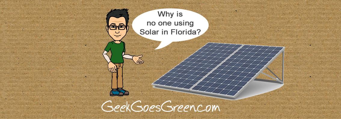 geekgoesgreen's tweet image. The Geek asks, "Why is no one using Solar Energy in the Sunshine State?" dld.bz/dz3W7