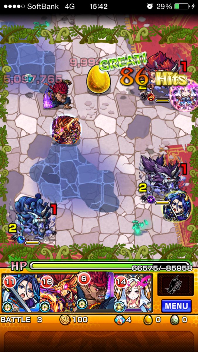ট ইট র モンスト攻略 Gamewith 昨日のオロチマル周回中 ハクアに遭遇 今回は殺意リュウ入れてましたが リュウいると道中がかなり楽です あと中ボス1戦目 左上の雑魚とハクアの隙間でワンパンできます Ssは撃つタイミングがなかなか巡ってこないのが