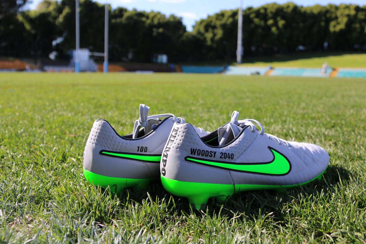 How good do these look! Special 100-game boots for the milestone man <a href="/aaronwoods11/">aaron woods</a> that he'll wear tomorrow night! 👌