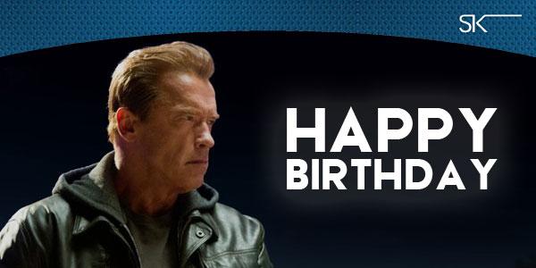 Happy birthday to Terminator Genisys star Arnold Schwarzenegger, who turns 68 today. (Seriously!) 