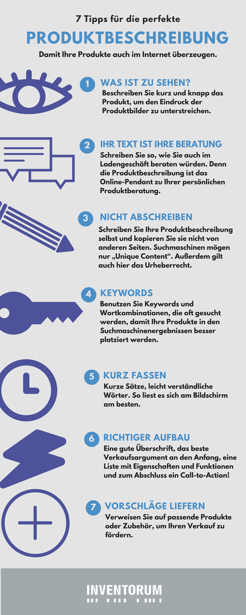 inventorum_com's tweet image. #Onlineshop &amp;amp; Co: 7 Tipps für die perfekte #Produktbeschreibung. Mit übersichtlicher #Infografik #Kundenzufriedenheit