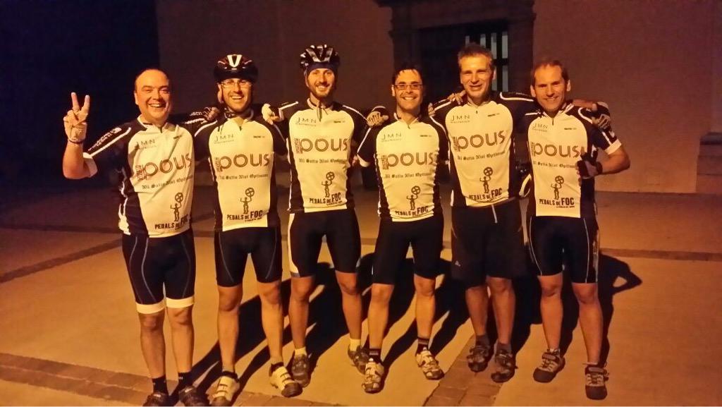 GrupPous's tweet photo. Quan et lleves aviadet i caces a l'equip ciclista de Pous!! Bona ruta!!! http://t.co/Y5zFtLwX3a