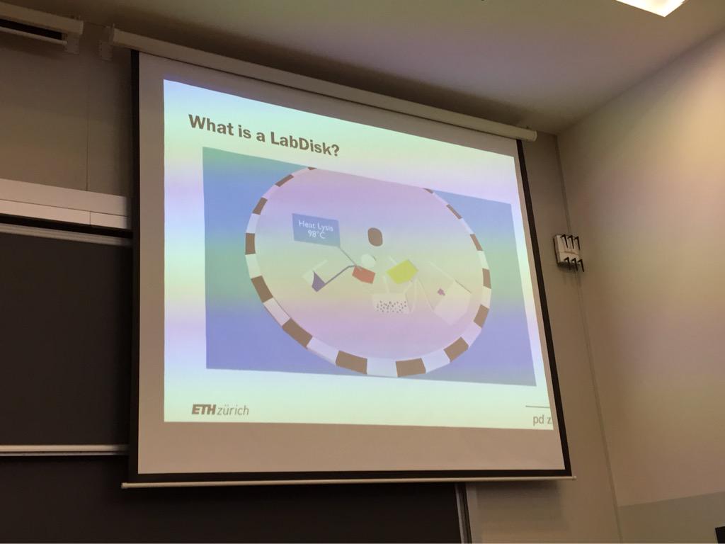 willemmees's tweet photo. Great work from ETH Zurich on centrifugal microfluidic POC diagnostic test devices. #labdisk #iced15 @ideConnect http://t.co/GlkK1lBeWG