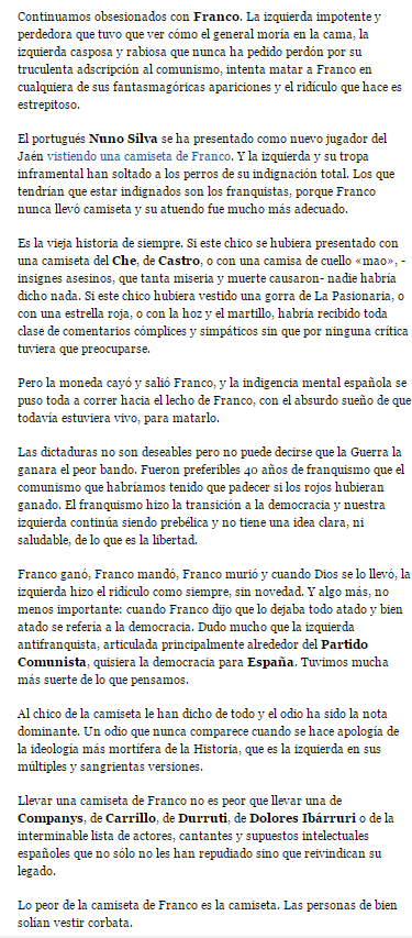 PeriodiFAILS's tweet photo. Salvador Sostrés pasa de dar todo el asco en @elmundoes a darlo en el @abc_es #VivaFranco http://t.co/dpRFL2uTwp