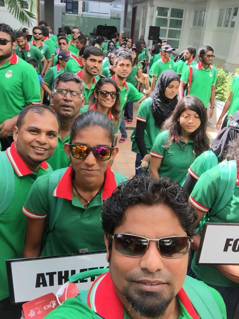 Leaving to Reunion Island for #IOIG2015 with #Athletics #TeamMaldives. Hoping to bring medals, In sha Allah!
