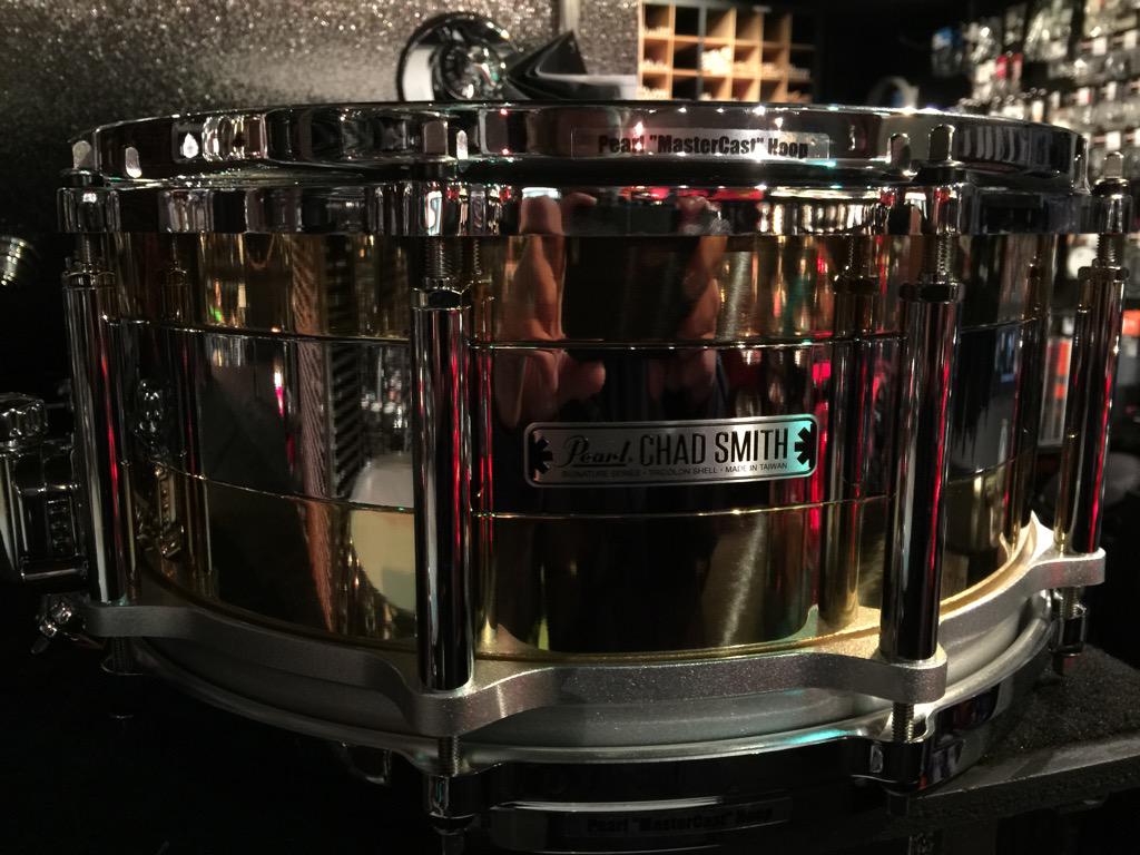 Got my hands on this limited edition  #Chad_Smith Tricolon snare #drum today #pearl_drums only 100 made! #drummers