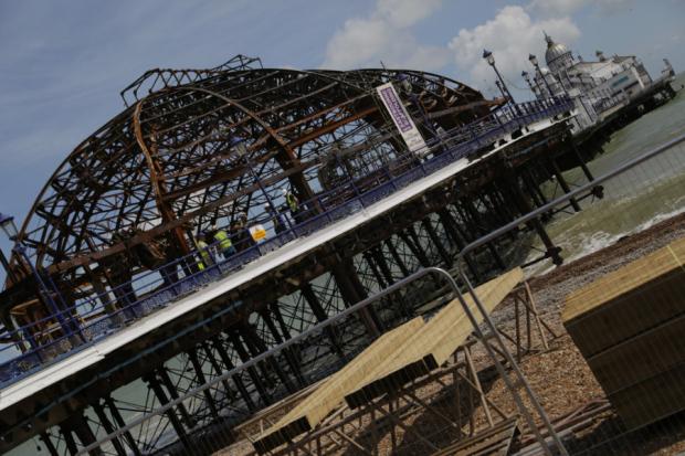 proinagltd's tweet image. It is the day #Eastbourne will never forget. One year on from the Pier fire today. #eastbournePier