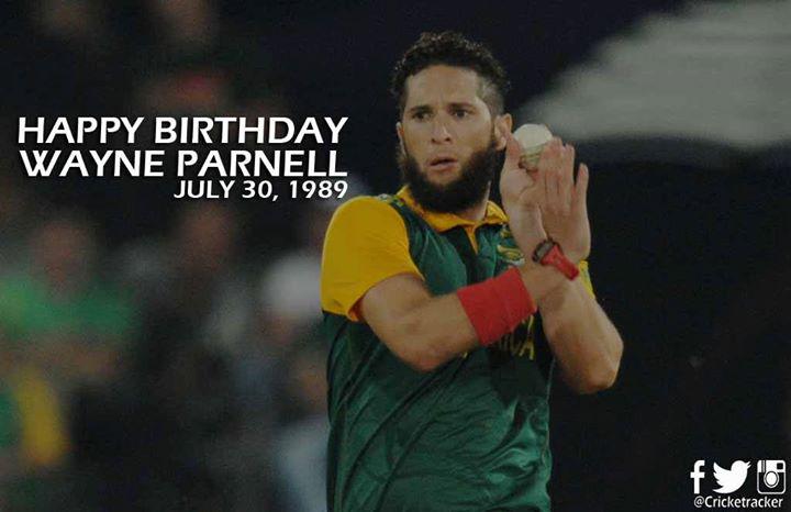 Happy Birthday Wayne Parnell. He turns 26 today....  