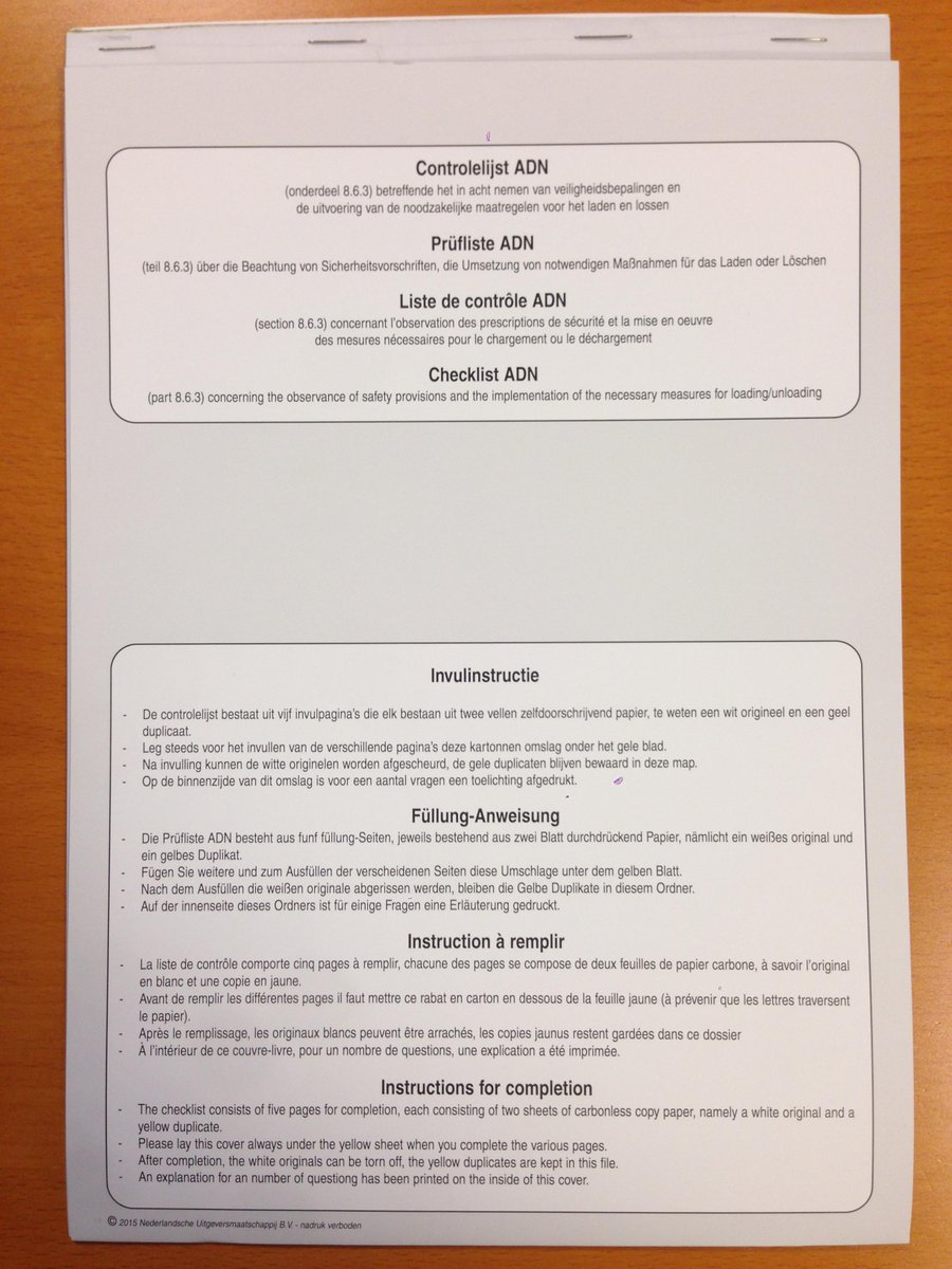 Nu verkrijgbaar bij #HoenderopBV de A.D.N. checklist 2015. Uit voorraad leverbaar!