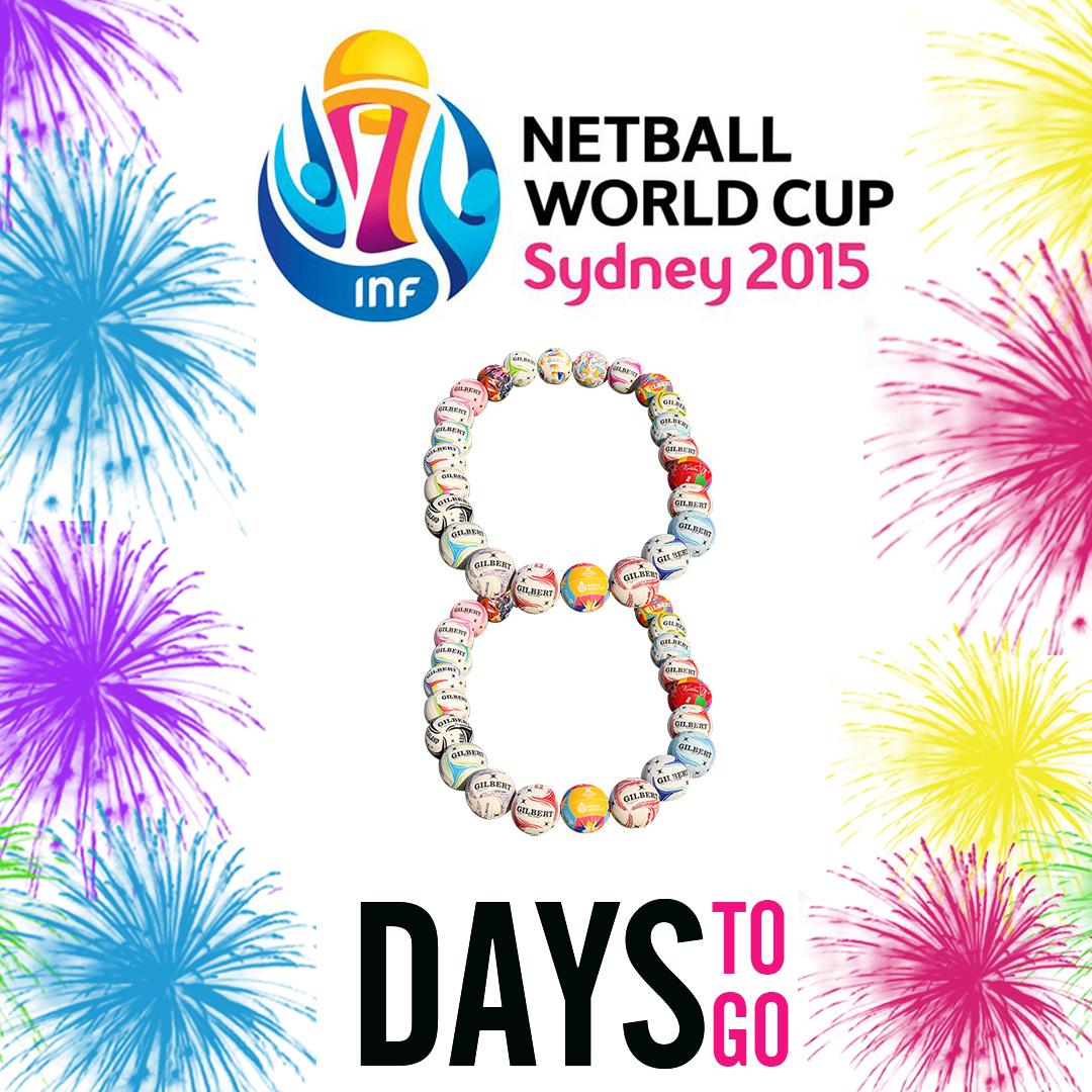 GilbertNetball's tweet photo. 8 DAYS TO GO !!!!!! .@netballworldcup .@IntNetball #NWC2015 http://t.co/JWlfXEXb7w