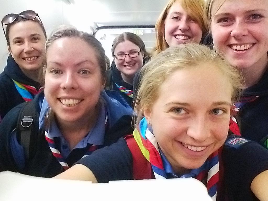 GOLDPeru2015's tweet photo. TeamPeru are just boarding our first flight. We'll be making a brief visit to Houston, then on to Lima! #GuidesonTour http://t.co/cjSYdzvZ2X