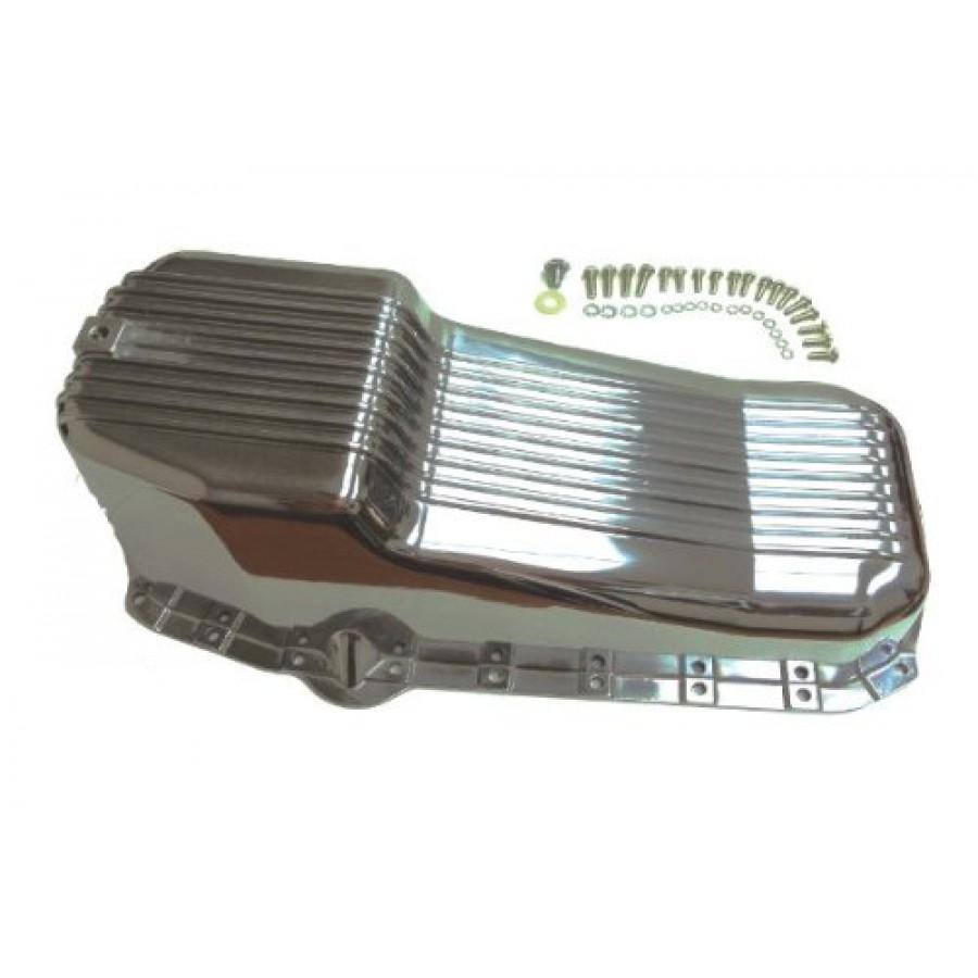 Demotorracing's tweet photo. SBC Chevy Oil Pan For 1979-Earlier, Finned Polished Aluminum 283 350 Driver Side.

http://t.co/QStCa8BPky http://t.co/F3mIqkVtm8