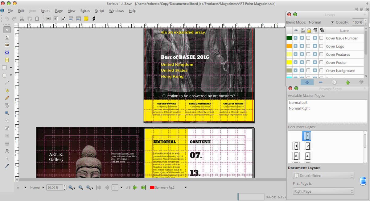 rodeldesign's tweet image. Designing a magazine with @scribus open source desktop publishing solution. #OpenSource #GraphicDesign