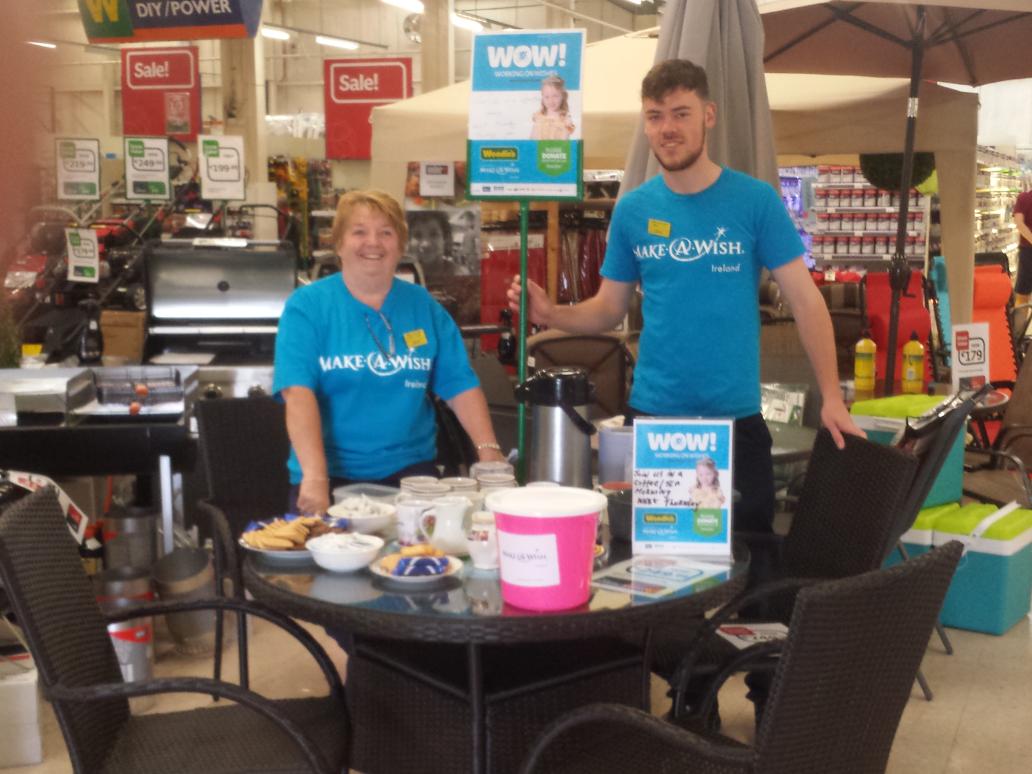 stephenpduff's tweet photo. Marian and Patrick working on wishes with Pouladuff's coffee morning #proud !@W_L_Team http://t.co/PWJS5RAEAL
