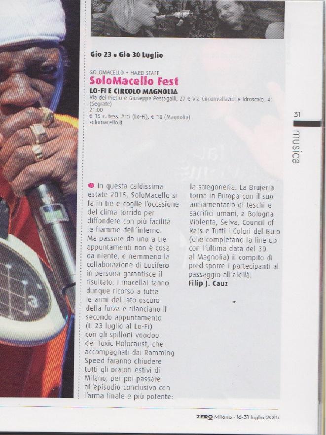 #PRESSOFFICE
<a href="/Zero_Milano_/">Zero Milano</a>  <a href="/Zero_eu/">Zero</a>: <a href="/SoloMacello/">SoloMacello</a> ep3 @ <a href="/CircoloMagnolia/">Circolo Magnolia</a> <a href="/brujeria/">Brujeria</a> <a href="/BOLOGNAVIOLENTA/">BOLOGNA VIOLENTA</a> @HSbookingagency