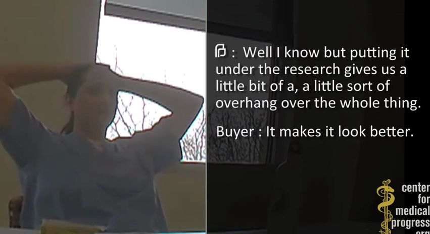 WNGdotorg's tweet photo. In latest undercover video, @PPact executive says lawyers know about illegal tissue sales http://t.co/6AYWseyMvQ http://t.co/KXUoOsWIWn