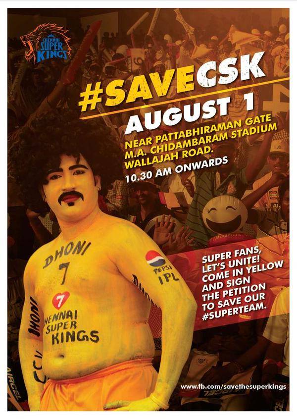 yugikarnan's tweet photo. Please support friends ! Support for our CSK !! http://t.co/gAETOMDxPS