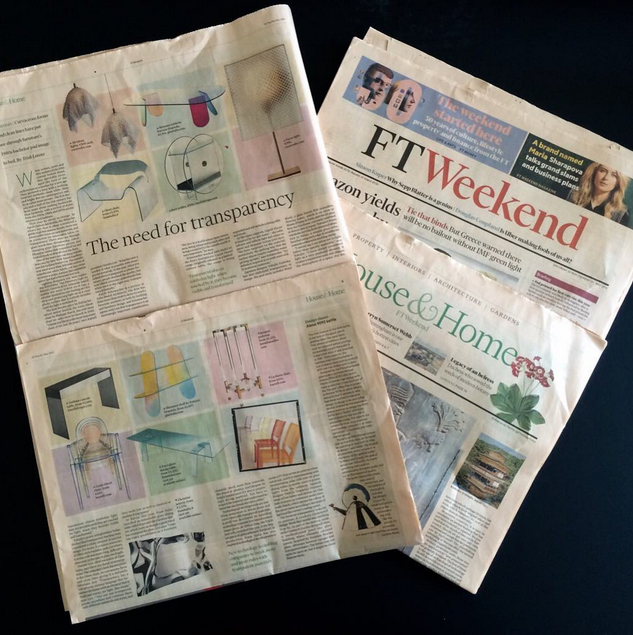 Tonelli_Design's tweet photo. Following the Salone del Mobile, a beautiful article on @FinancialTimes made references about Tonelli design! http://t.co/9D6WHVwmE6