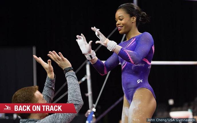 TeamUSA's tweet photo. Gymnast @gabrielledoug wants to defend her Olympic GOLD medal in Rio.

➡️ http://t.co/McmguhWzaD http://t.co/gFrgNr9TLZ