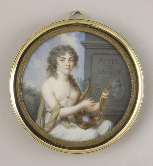 Buona #GiornataDellAmicizia a tutti! 
Donna che suona la lira, nei pressi di un altare dell’#Amicizia -J-B. Augustin