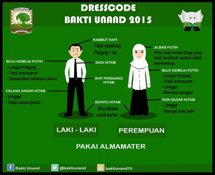 Dresscode untuk BAKTI universitas, Dresscode MOMA menyesuaikan Dresscode BAKTI...