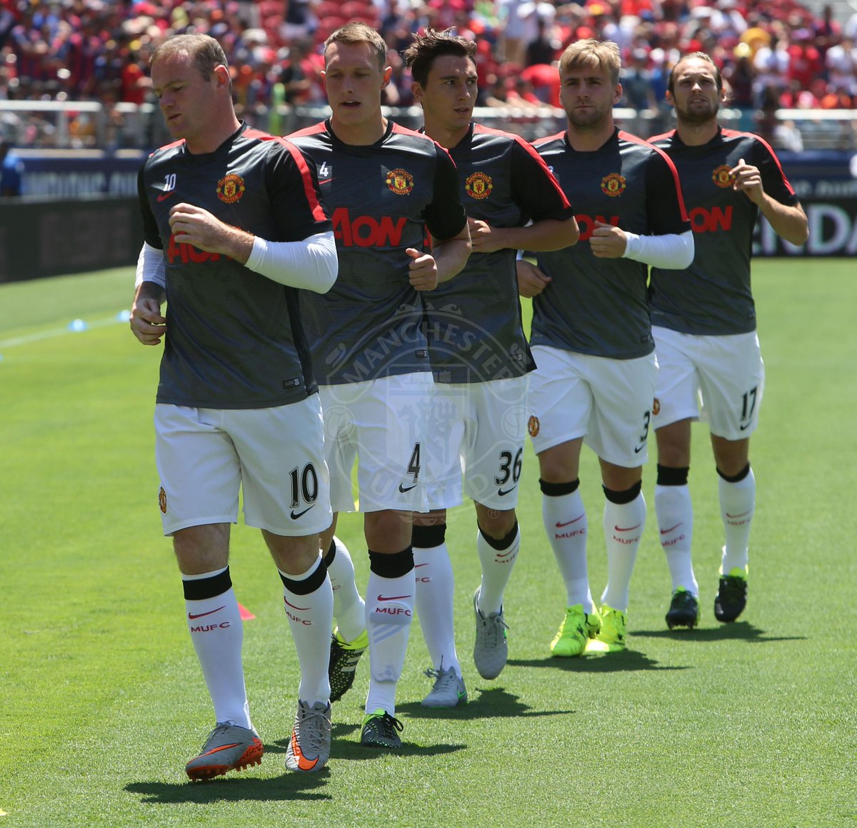 ManUtd's tweet photo. After what we've seen during #MUtour, who do you think will start #mufc's opening Premier League game v Tottenham? http://t.co/gGWg1yaITh