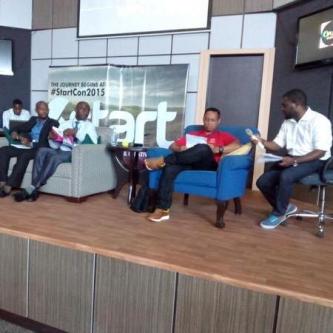 hypestation's tweet photo. Members of the panel at Day2 of #StartCon2015 in #AkwaIbomState cc @marcel_ofomata @tonyonuk @theunwanaumana http://t.co/2S97OjUMKO