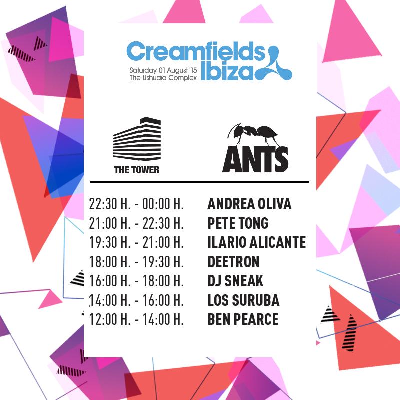 Creamfields_IBZ's tweet image. .@ushuaiaibiza Tower @UnitedAnts set times...