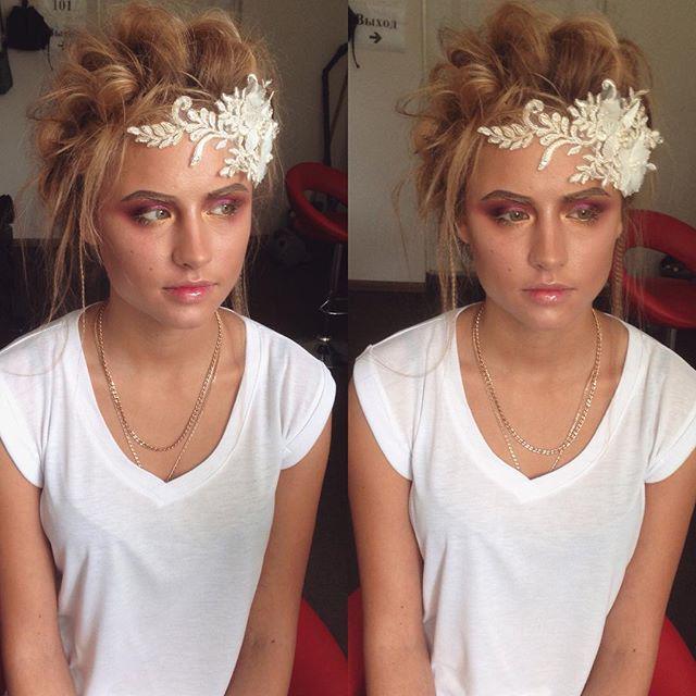 net_nvp's tweet image. #нашеутро #работавудовольствие #сумашедшекрутойобраз #инопланетныйобраз #любимыерастрепаши #косы макияж @dasha_hame…