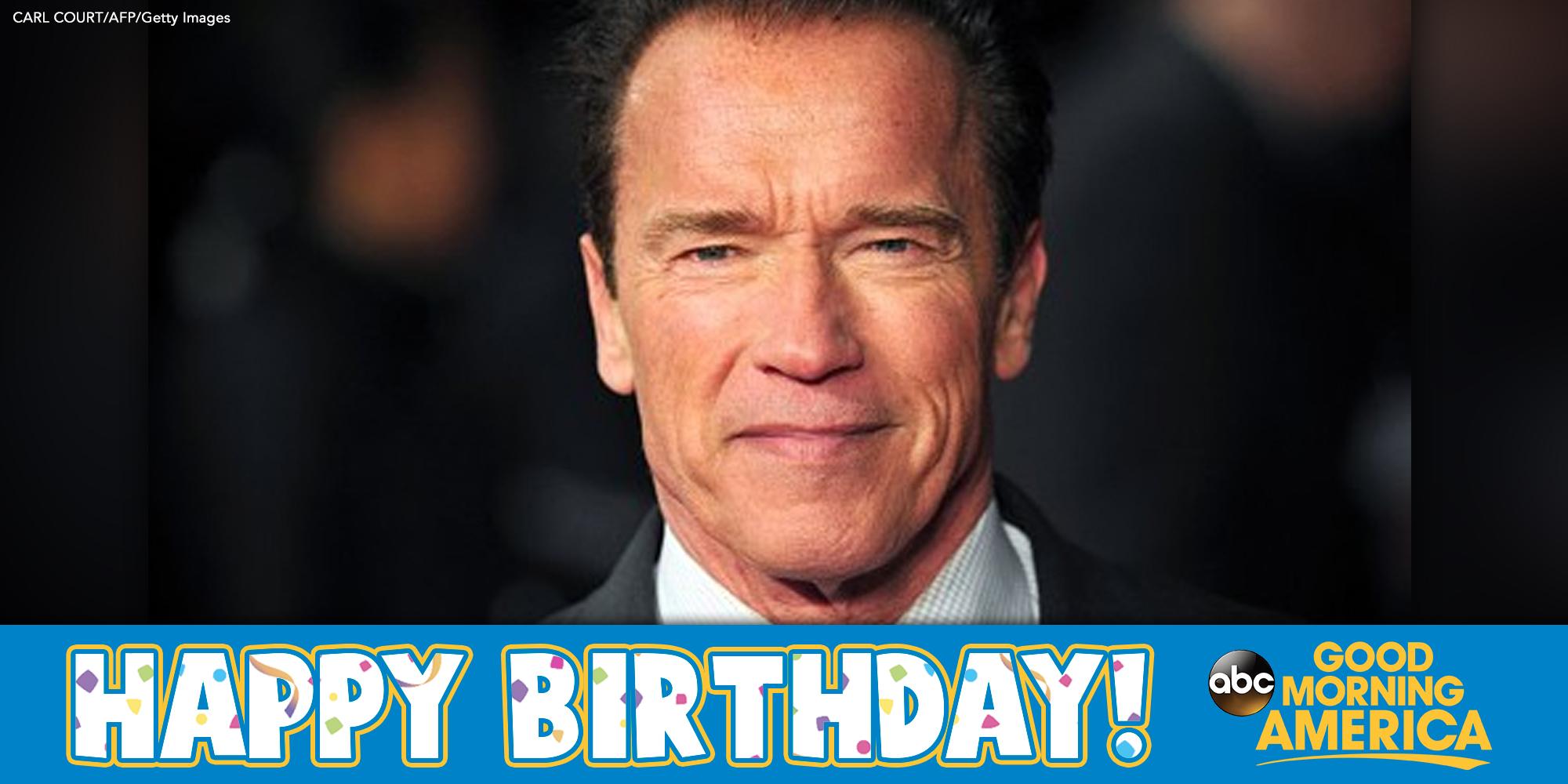 Happy Birthday to \"the Terminator\" himself, Arnold The movie star, former Governor turns 68 today. 