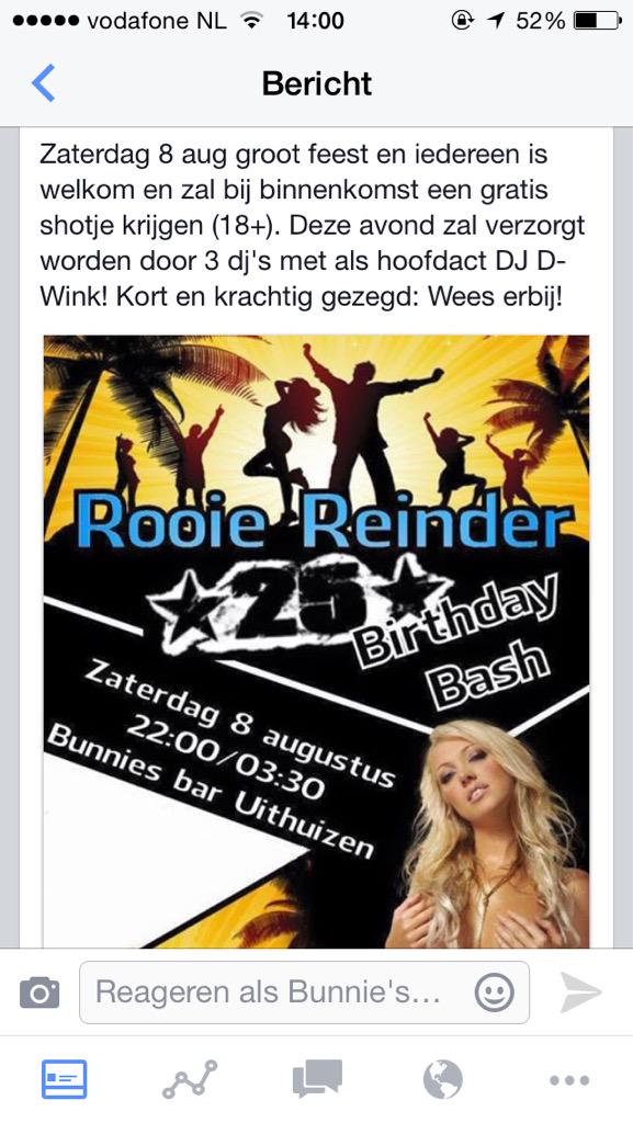 BunniesBar's tweet photo. Feest 8 augustus #uithuizen http://t.co/4O9YSgBL3Y