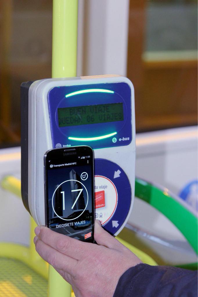 EnriqueDiegoB's tweet photo. Sistema de acceso #NFC para el #TransportePublico de #Madrid vía @Facilityms http://t.co/BkAxX4ZV9D @EMTmadrid http://t.co/EmcPlxfaDS