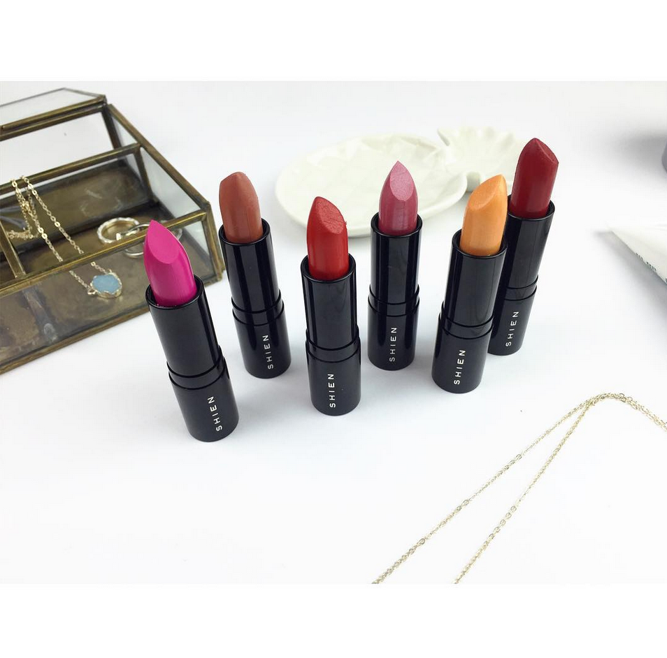 LoveMeBeautyUK's tweet photo. Happy #NationalLipstickDay! We love our selection of @ShienCosmetics in The Boutique NOW! What's your go-to shade? http://t.co/hd73vHo2SX
