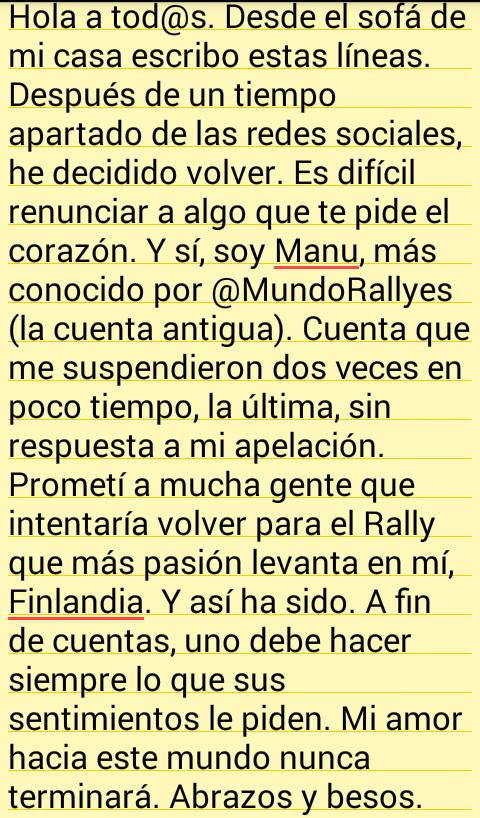 ¿Un RT para ayudar un poco? Nueva cuenta ➡ @MundoRallys. / <a href="/santicanizares/">SANTIAGO CAÑIZARES</a> <a href="/RubnPerez/">Rubén Pérez</a> <a href="/OjoNoCortar/">Ojo No Cortar</a> <a href="/PeAChapaRacing/">Pé Á Chapa - Staroil</a>