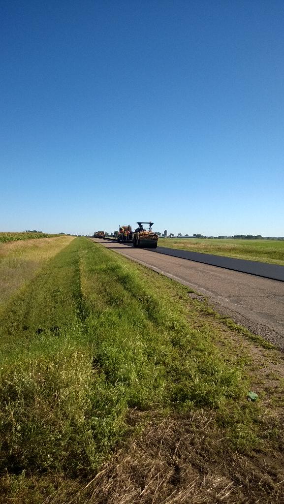 Paving started on CR 2 from CR 33 to TH 55 today.  CR 35's overlay is next.