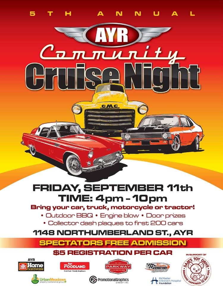 AyrCentennials's tweet photo. Sam's Toy Drive &amp; Cruise Night @TheAyrNews @4loveofaspargus @Ange24watson @save_our_kids @SpudsFinest @northdumfries http://t.co/SrsolkWqDm