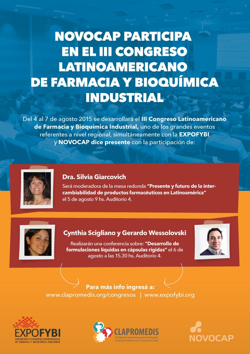 novocap's tweet photo. #Novocap presente en el III Congreso Latinoamericano de Farmacia y Bioquímica http://t.co/me5nXJLt6O