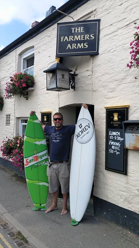 Retro Surf Day @ The Farmers in aid of Children's Hospice SouthWest. Come and win one of these boards #korevpeople