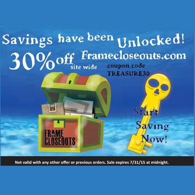 frameusa's tweet image. 30% off Framecloseouts.com! expires 7/31/15 at midnight! @BuyDirectUSA  #closeouts #pictureframes #cheapframes