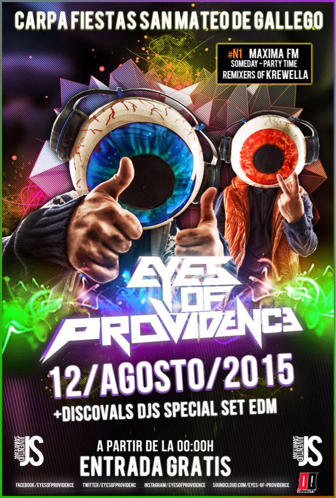 JSanmateana's tweet photo. Amantes del EDM: Os traemos a Eyes of Providence!!! Entrada libre. http://t.co/2BRrEPauaG