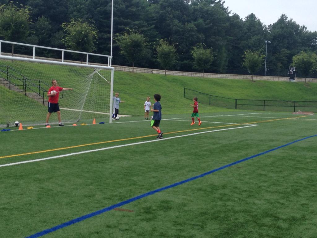 YEScoachgaffney's tweet photo. It's #ShootingThursday at Newtown camp today. Lots of positive touches, shooting early and scoring goals. #yes2015 http://t.co/RFIolYIMre