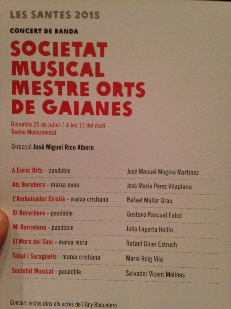 AnyBequetero's tweet photo. Les Santes 2015 ja són història! Glòria a Les Santes 2016! I Glòria a l'Any Bequetero! http://t.co/MquFehoVyI