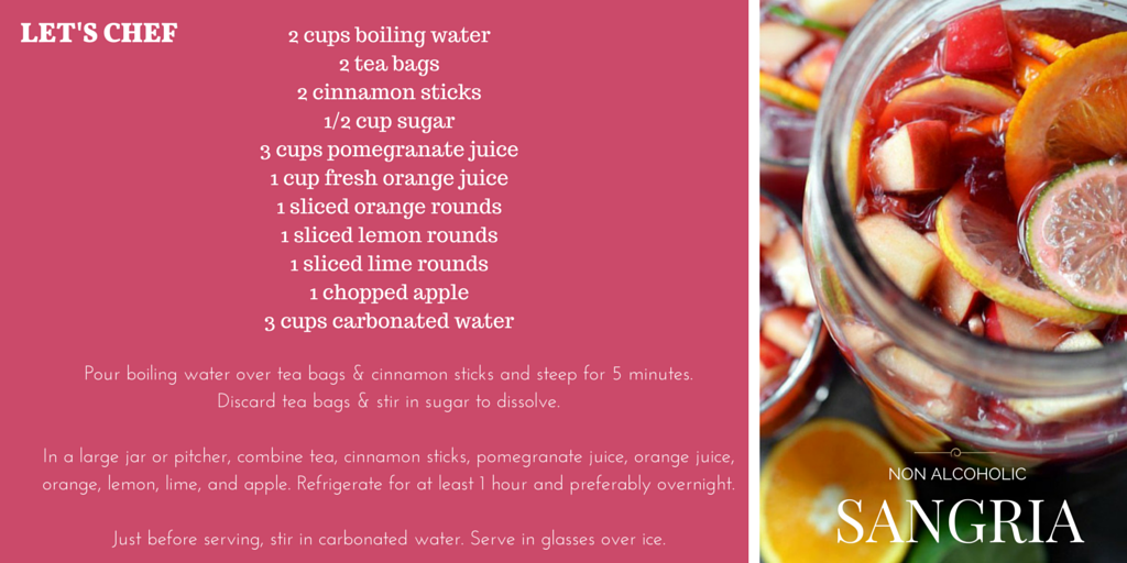 lets_chef's tweet image. #Sangria is just as refreshing without the booze. Learn how
#ChefLife #bartenderbreakfast #ThoughtBuzz #weekendvibes