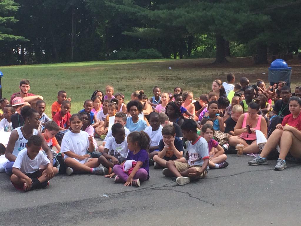 .@ChildrensAidNYC Goodhue campers waiting to start off our annual Reading Leaders Day! #summerlearningloss