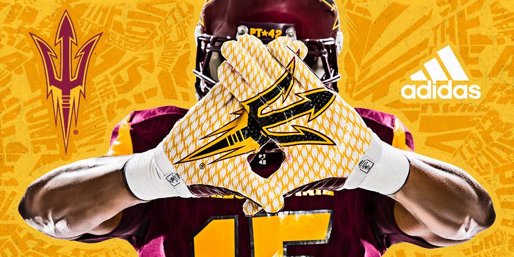 adidasFballUS's tweet photo. More speed. More scoring. More #ForksUp.

@FootballASU’s Maroon TECHFIT x #Primeknit uniform.

#teamadidasASU http://t.co/ZIutjoQydm