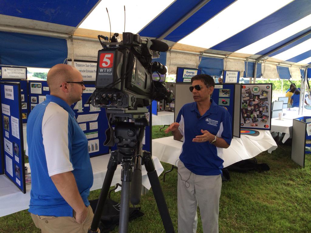 Dr. Reddy speaks to <a href="/NC5/">NewsChannel 5</a> about TSU Small Farm Expo. #SFE15