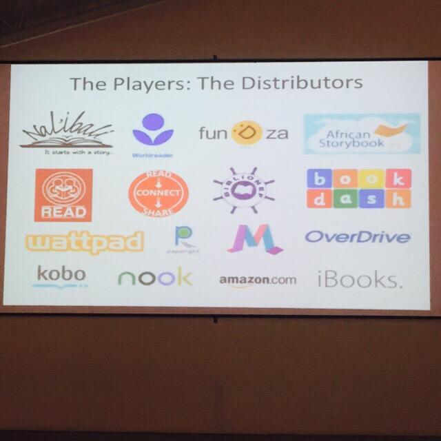 mmuhunyo's tweet photo. Innovative publishing models. @worldreaders a key player. @NanceyBee @goethejoburg @mignonhardie @SABookFair http://t.co/ioQdig9fpK