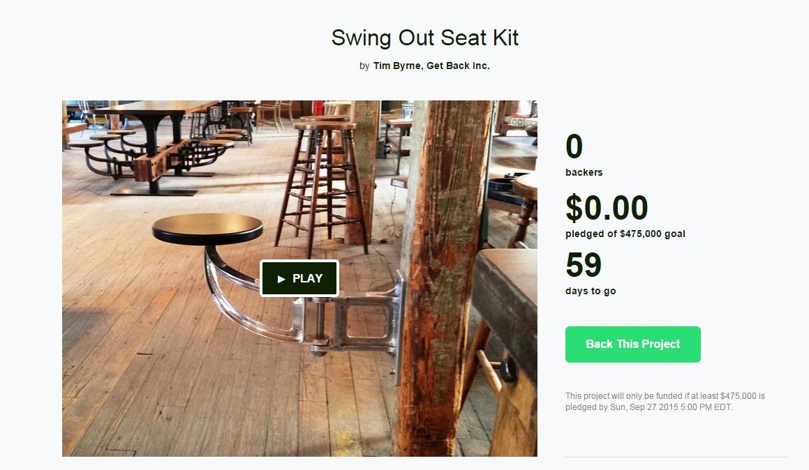 GetBackInc's tweet photo. WE HAVE LAUNCHED!
http://t.co/cl5izTY8In
#kickstarter #madeinamerica #madeinusa #getbackinc #swingoutseat #DIY http://t.co/E9eYQb7P6r