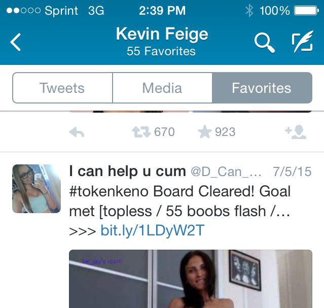 TheChewDefense's tweet photo. .@Kevfeige how could you! #FeigeGate http://t.co/TtHzogXPv2